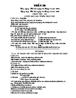 Giáo án buổi Chiều Lớp 5 - Tuần 26