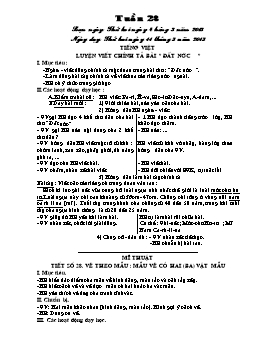 Giáo án buổi Chiều Lớp 5 - Tuần 28