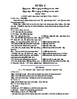 Giáo án buổi Chiều Lớp 5 - Tuần 2