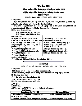 Giáo án buổi Chiều Lớp 5 - Tuần 31