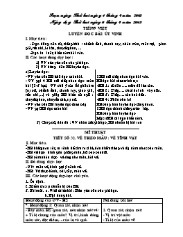 Giáo án buổi Chiều Lớp 5 - Tuần 32