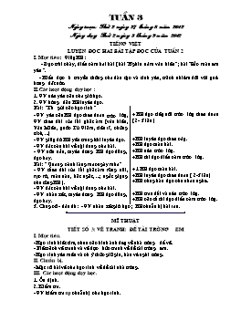 Giáo án buổi Chiều Lớp 5 - Tuần 3