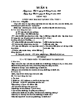 Giáo án buổi Chiều Lớp 5 - Tuần 4