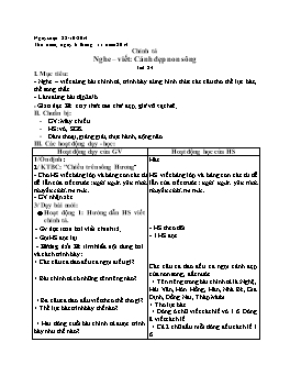 Giáo án Chính tả Lớp 3 - Tiết 24: Nghe-Viết: Cảnh đẹp non sông