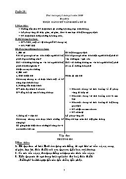 Giáo án dạy học Lớp 1 - Tuần 28