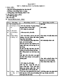 Giáo án dạy học Lớp 2 - Tuần 11 (Bản đẹp)