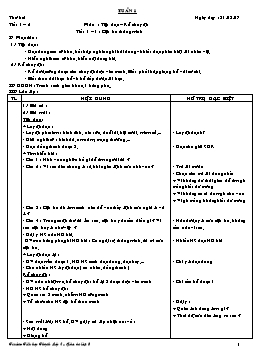 Giáo án dạy học Lớp 3 - Tuần 1 (Chuẩn kiến thức)