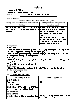 Giáo án dạy học Lớp 3 - Tuần 21 (Bản đẹp)