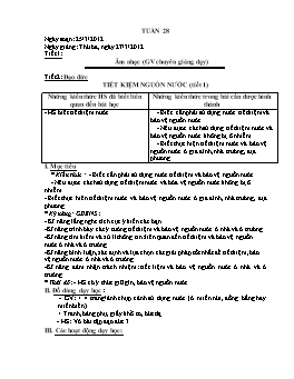 Giáo án dạy học Lớp 3 - Tuần 28 (Bản đẹp)