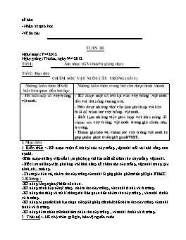 Giáo án dạy học Lớp 3 - Tuần 30 (Bản đẹp)