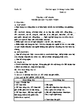 Giáo án dạy học Lớp 3 - Tuần 32