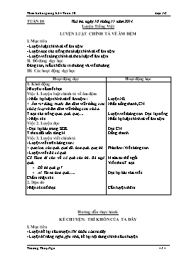 Giáo án điện tử Lớp 1 - Tuần 10 - Trương Thuỳ Nga