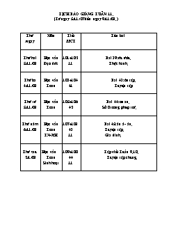 Giáo án điện tử Lớp 1 - Tuần 11 - Đinh Thị Thanh Tăm