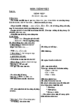 Giáo án điện tử Lớp 1 - Tuần 16