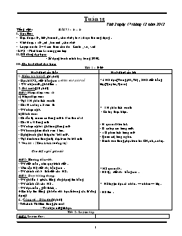 Giáo án điện tử Lớp 1 - Tuần 18 - Năm 2012