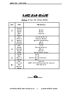 Giáo án điện tử Lớp 2 - Tuần 11 - Lê Thị Xuân Khoa