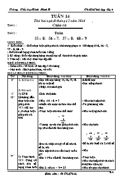 Giáo án điện tử Lớp 2 - Tuần 14 đến tuần 18 - Lê Thị Thảo