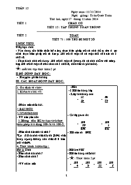 Giáo án điện tử Lớp 2 - Tuần 15 - Trần Quốc Tuấn