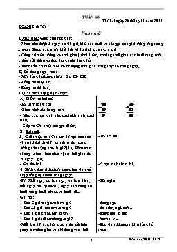 Giáo án điện tử Lớp 2 - Tuần 16 - Năm học 2011-2012