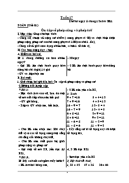 Giáo án điện tử Lớp 2 - Tuần 17 - Năm học 2011-2012