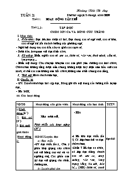 Giáo án điện tử Lớp 2 - Tuần 21 - Hoàng Tiến Thưởng