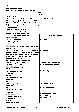 Giáo án điện tử Lớp 2 - Tuần 30 - Phạm Thị Bích Vân