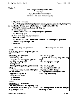 Giáo án điện tử Lớp 2 - Tuần 5 - Đỗ Thị Thúy Hằng