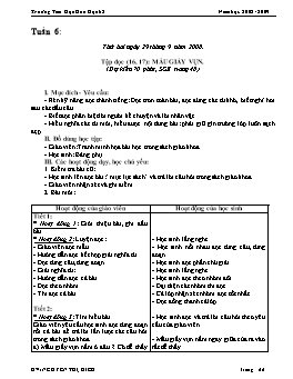 Giáo án điện tử Lớp 2 - Tuần 6 - Đỗ Thị Thúy Hằng