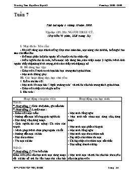 Giáo án điện tử Lớp 2 - Tuần 7 - Đỗ Thị Thúy Hằng