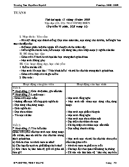 Giáo án điện tử Lớp 2 - Tuần 8 - Đỗ Thị Thúy Hằng