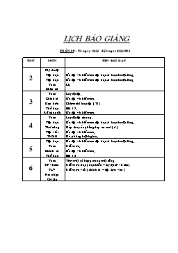 Giáo án điện tử Lớp 2 - Tuần 9 (Chuẩn kiến thức)