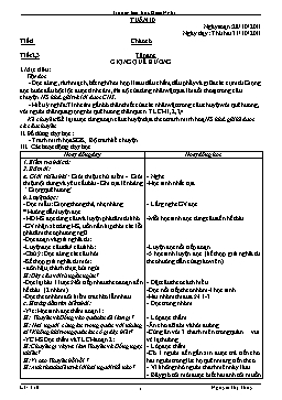 Giáo án điện tử Lớp 3 - Tuần 10 - Nguyễn Thị Thùy