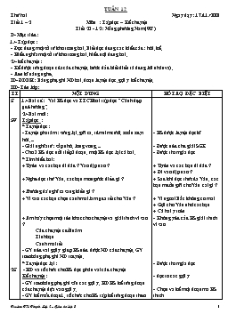 Giáo án điện tử Lớp 3 - Tuần 12 - Bùi Công Lý