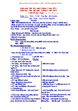 Giáo án điện tử Lớp 3 - Tuần 13 - Đỗ Hoàng Tùng