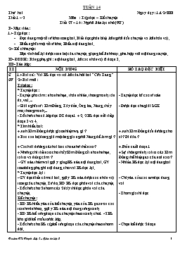 Giáo án điện tử Lớp 3 - Tuần 14 - Bùi Công Lý