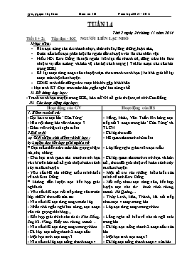 Giáo án điện tử Lớp 3 - Tuần 14 - Phạm Thị Thảo