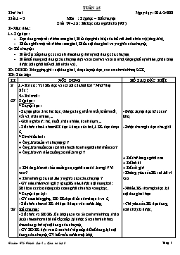 Giáo án điện tử Lớp 3 - Tuần 15 - Bùi Công Lý