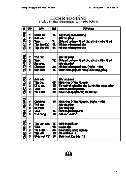 Giáo án điện tử Lớp 3 - Tuần 15 - Ma Thị Năm