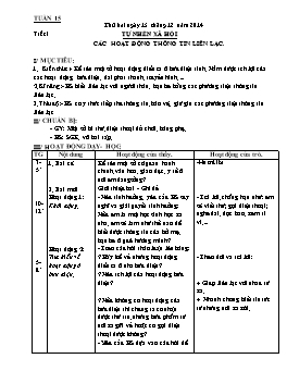 Giáo án điện tử Lớp 3 - Tuần 15 - Năm học 2014-2015