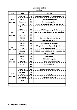 Giáo án điện tử Lớp 3 - Tuần 15 - Trần Thị Thu Thủy