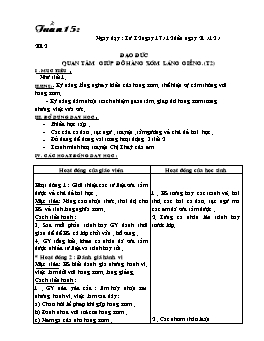 Giáo án điện tử Lớp 3 - Tuần 15