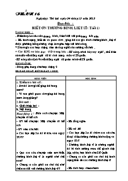 Giáo án điện tử Lớp 3 - Tuần 16