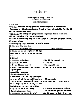 Giáo án điện tử Lớp 3 - Tuần 17