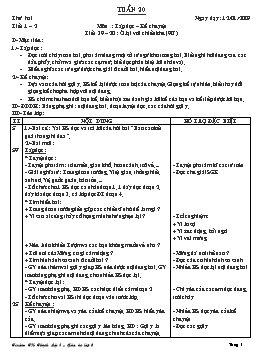 Giáo án điện tử Lớp 3 - Tuần 20 - Bùi Công Lý