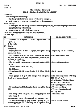 Giáo án điện tử Lớp 3 - Tuần 26 - Bùi Công Lý