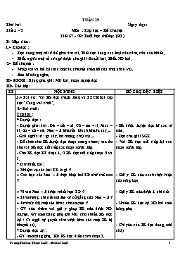 Giáo án điện tử Lớp 3 - Tuần 29 - Bùi Công Lý