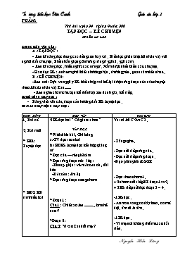 Giáo án điện tử Lớp 3 - Tuần 3 - Nguyễn Hiền Lương