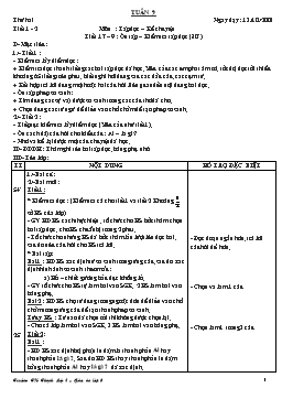 Giáo án điện tử Lớp 3 - Tuần 9 - Bùi Công Lý