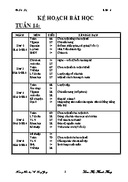 Giáo án điện tử Lớp 4 - Tuần 14 - Lâm Thị Thanh Thuý