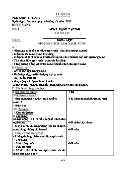 Giáo án điện tử Lớp 4 - Tuần 14 - Năm học 2012-2013